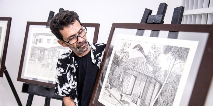 Funcultura: Artista promove oficinas gratuitas de desenho como parte da exposição “Poesia em Preto e Branco”