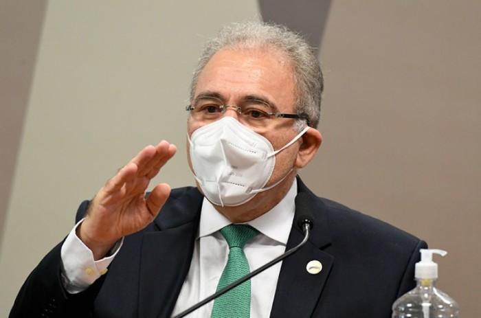 Queiroga em depoimento à CPI no dia 28 de maio - Jefferson Rudy/Agência Senado
