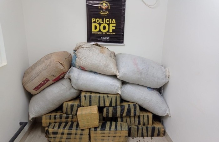Veículo com mais de 240 quilos de drogas foi apreendido pelo DOF durante a operação Hórus
