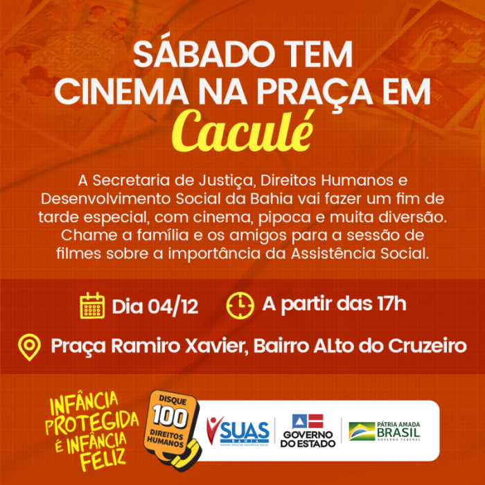 SJDHDS leva cinema itinerante para Barra da Estiva e Calulé