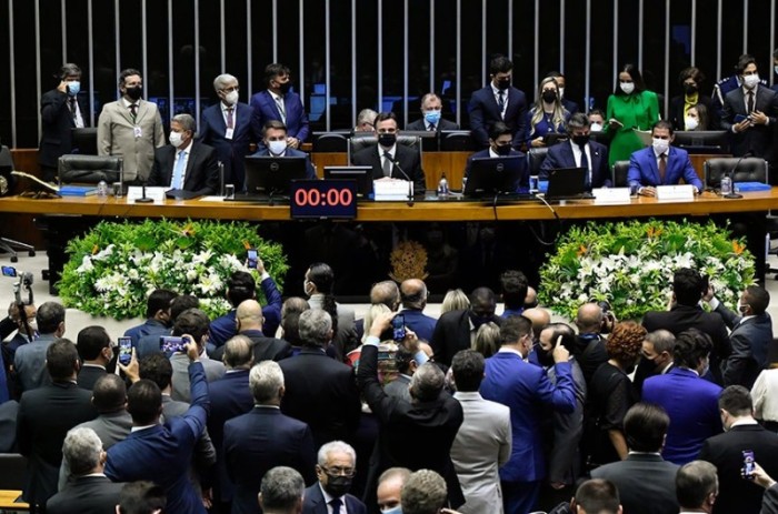 Os chefes dos Poderes participaram da reabertura dos trabalhos legislativos - Agência Senado