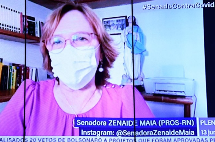 A senadora Zenaide Maia que essa medida "vai falir os estados”, retirando os recursos da educação e da saúde. - Jefferson Rudy/Agência Senado
