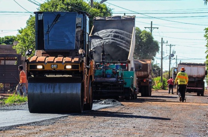 Nova Alvorada do Sul: asfalto chega ao bairro Maria de Lourdes com apoio do Estado