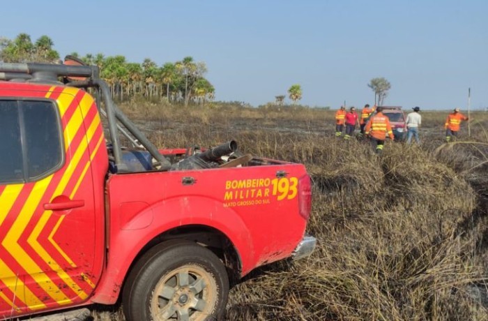 Com monitoramento integral, Bombeiros de MS atuam no combate a três incêndios florestais no Pantanal