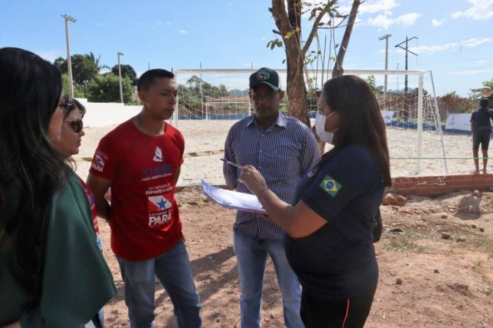 Seel avalia os espaços esportivos no município de Xinguara
