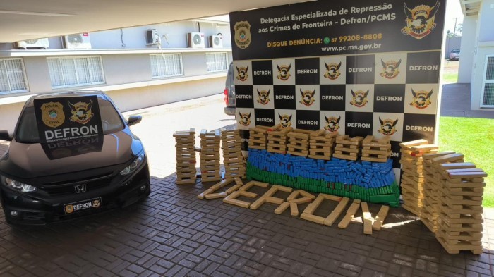 Polícia Civil 585 quilogramas de maconha em Dourados