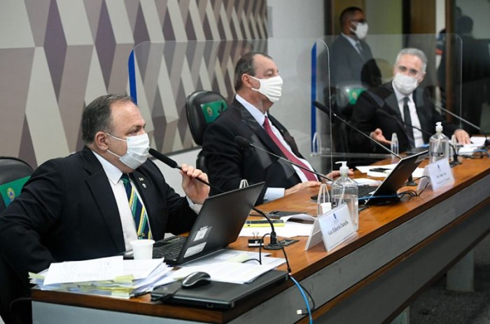 Pazuello depôs à CPI por mais de sete horas; ex-ministro teve mal-estar e depoimento será retomado nesta quinta, às 9h30 - Jefferson Rudy/Agência Senado
