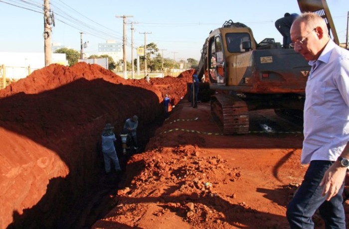 Obras de drenagem do novo acesso às Moreninhas chegam a 65% de execução  