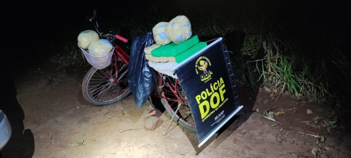 Homem que transportava maconha em bicicleta é preso pelo DOF em Amambai