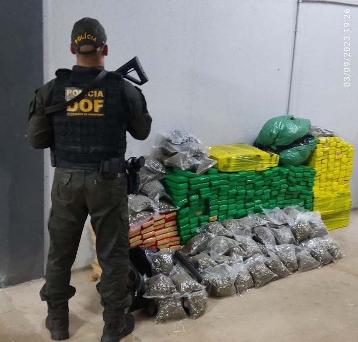 Quase meia tonelada de maconha é apreendida pelo DOF em Ponta Porã