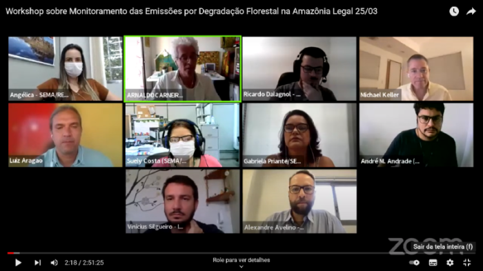 Workshop aborda metodologias de monitoramento da degradação na Amazônia Legal