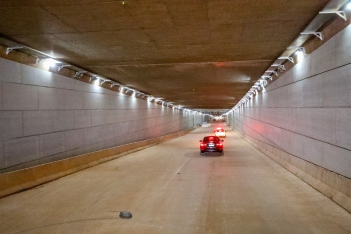 Equipe do GDF visita a obra do Túnel de Taguatinga
