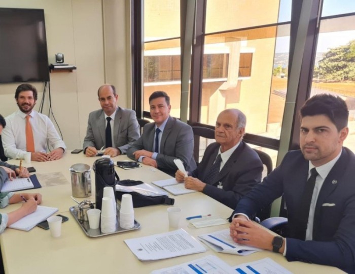 Deputados se reuniram com integrantes da Secretaria de Fiscalização de Infraestrutura Rodoviária e de Aviação Civil, do TCU, para tratar do pedágio no estado. / Créditos: Cleide Amorim
