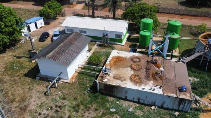 Saneacre trabalha na revitalização da Estação de Tratamento de Água de Senador Guiomard
