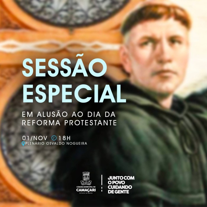 Sessão Especial prestará homenagem ao Dia da Reforma Protestante