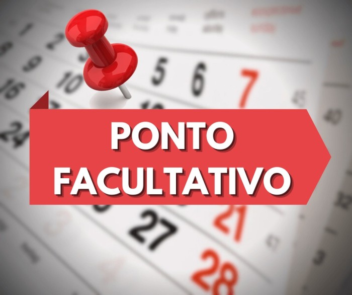 Prefeitura terá ponto facultativo na sexta-feira (03), pós-feriado de Finados