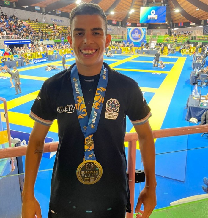 Capixaba conquista bronze no Campeonato Europeu IBJJF de jiu-jitsu