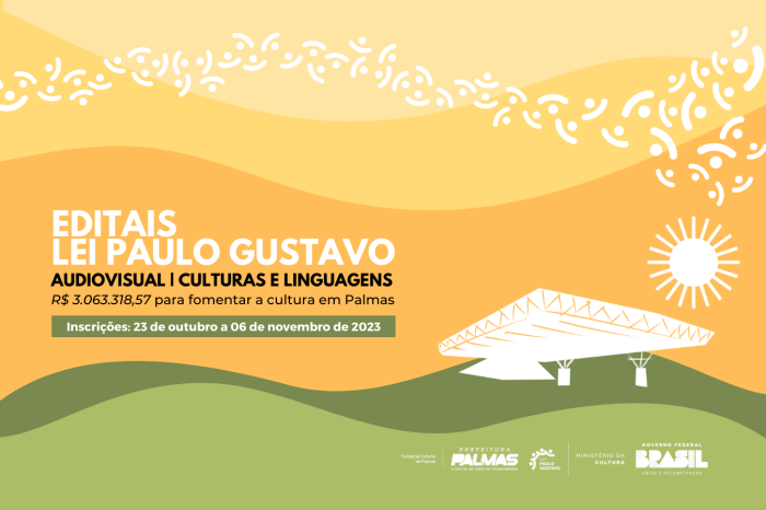 Fundação Cultural de Palmas retifica itens nos editais da Lei Paulo Gustavo
