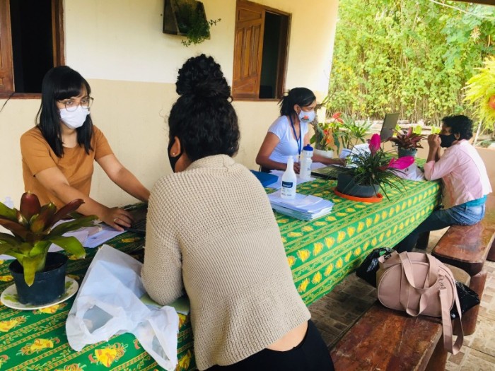 Moradores do loteamento Chácaras Guarani receberam ação comunitária realizada pela Secretaria de Desenvolvimento Social