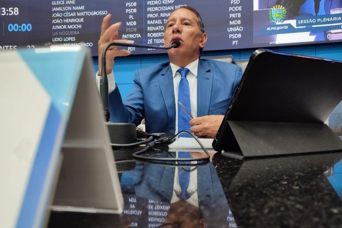Deputado Gerson Claro, presidente da ALEMS; o Parlamento irá deliberar sobre projetos importantes do Poder Executivo, 