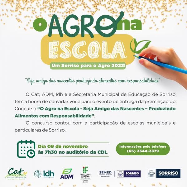CAT e Semed realizam premiação do Concurso de Videocast - O Agro na Escola - Seja Amigo das Nascentes
