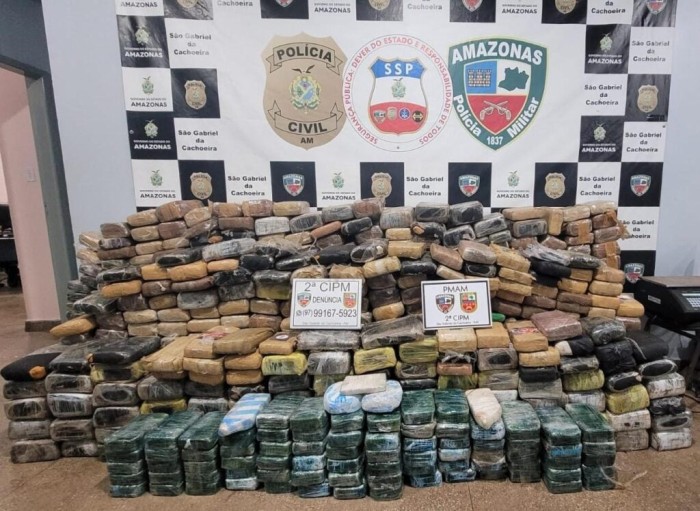 PMAM apreende 836 quilos de entorpecentes, em São Gabriel da Cachoeira