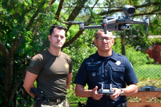 Guarda Ambiental de PG treina integrantes da GCM de Mongaguá para operação com drones