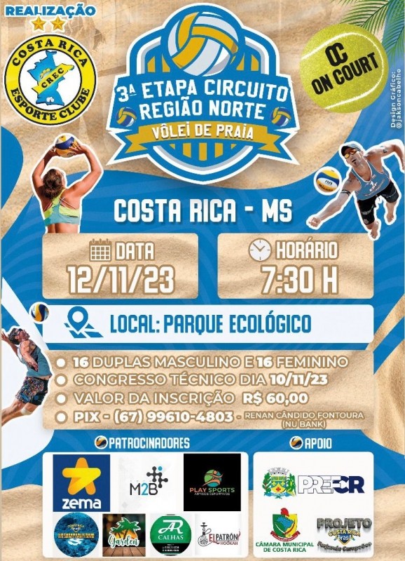 Competições de vôlei de praia acontecem no Parque Ecológico neste final de...