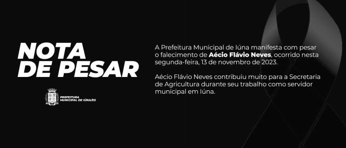 Nota de pesar: Aécio Flávio Neves