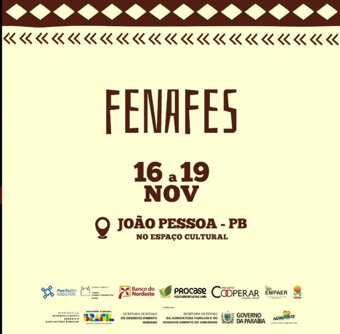 Piauí participará da II Feira Nordestina da Agricultura Familiar e da Economia Solidária em João Pessoa, Paraíba