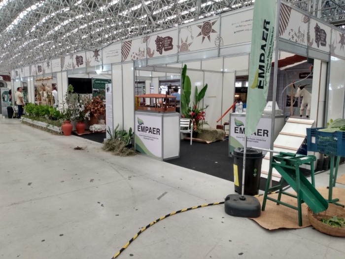 Empaer monta estande na Fenafes com produtos e ações de atendimento ao agricultor familiar