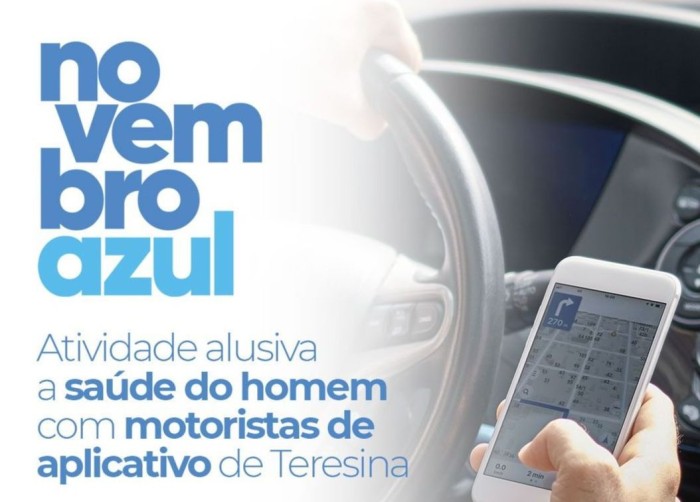 Novembro Azul: Sesapi leva serviços de saúde para motoristas de aplicativo de Teresina