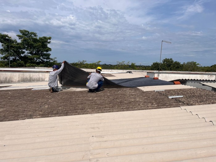 Telhado da UPA Sul passa por reparos e reforma interna segue em andamento