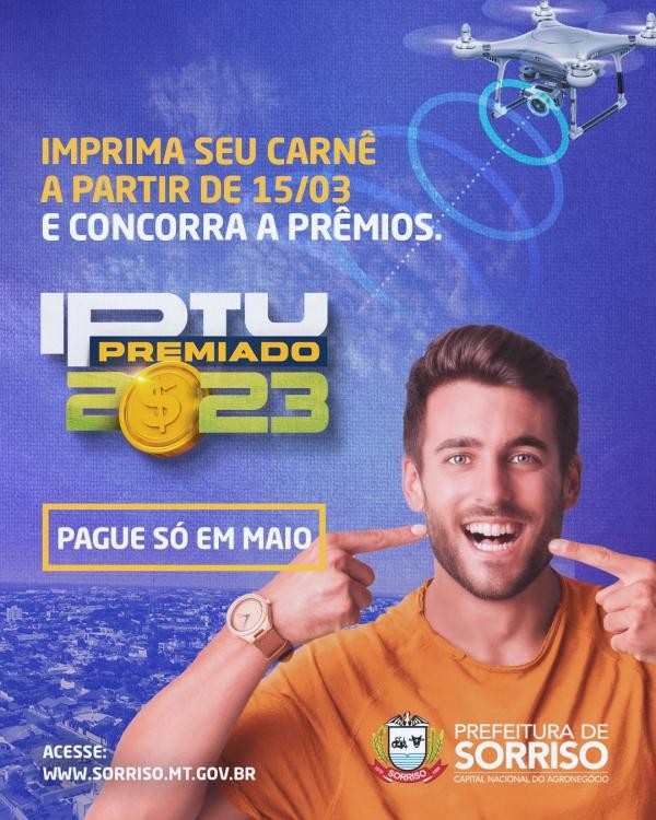 Últimos prêmios do IPTU 2023 serão sorteados dia 30