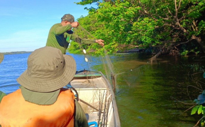 Operação Piracema apreende 200 quilos de pescado e 3 mil metros de redes de pesca