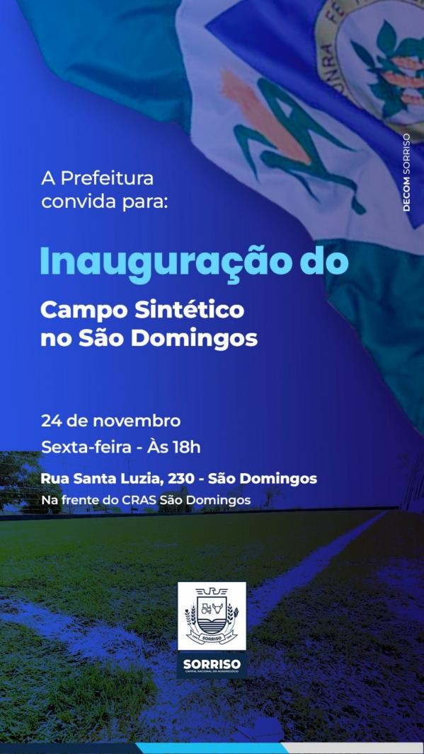 Foto: Reprodução/Prefeitura de Sorriso - MT