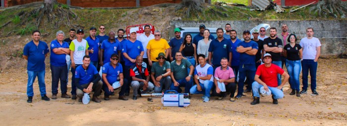 Agentes de endemias participam de capacitação para uso do Termonebulizador (fumacê)