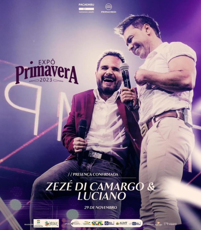 Começa hoje a Expô Primavera 2023 com abertura do rodeio e show do Zezé Di Camargo e Luciano
