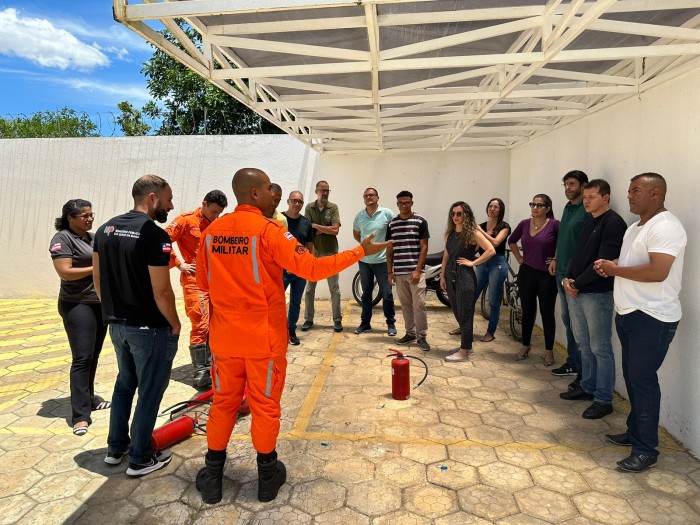 Assistência Militar do MP promove curso de reciclagem de brigada de incêndio