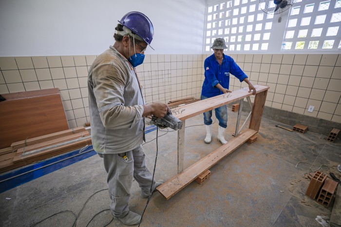 Escolas da sede recebem serviços de manutenção