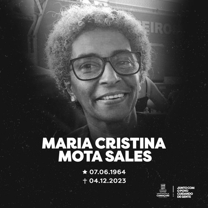 Câmara de Camaçari lamenta falecimento da servidora Maria Cristina Mota
