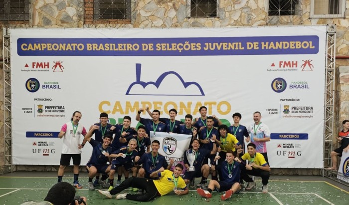 Seleção capixaba é vice-campeã brasileira de handebol masculino