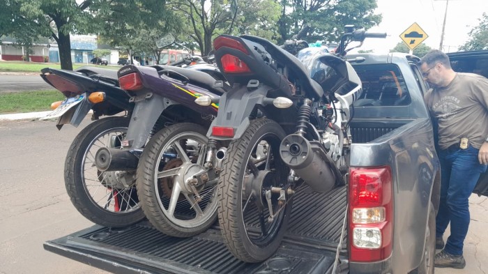 Polícia Civil prende em flagrante comerciante pelos crimes de receptação qualificada e adulteração de sinal e recupera quatro motocicletas em Campo Grande