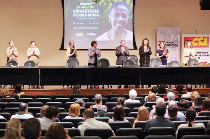 Evento em Santa Catarina celebra os 20 anos do Estatuto da Pessoa Idosa