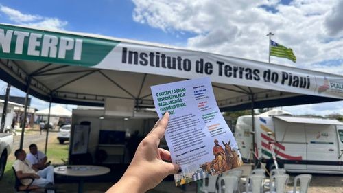 Equipe do Interpi faz atendimentos na Expoapi 2023