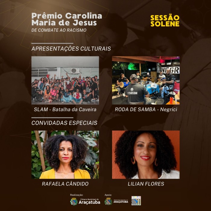 Sessão Solene do Prêmio Carolina Maria de Jesus