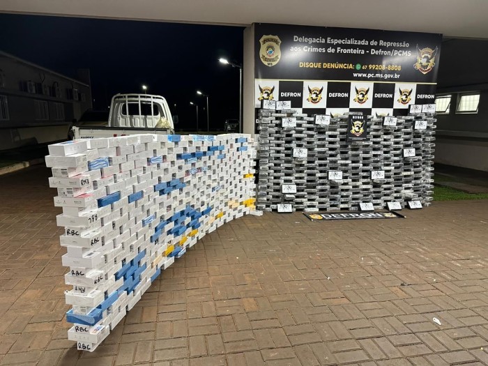 Polícia Civil, no âmbito da “Operação Hórus”, apreende 338 kg de cocaína e enorme quantidade de aparelhos celulares de diversas marcas em Rio Brilhante