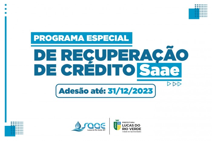 Últimos dias para negociar seu débito com o Saae