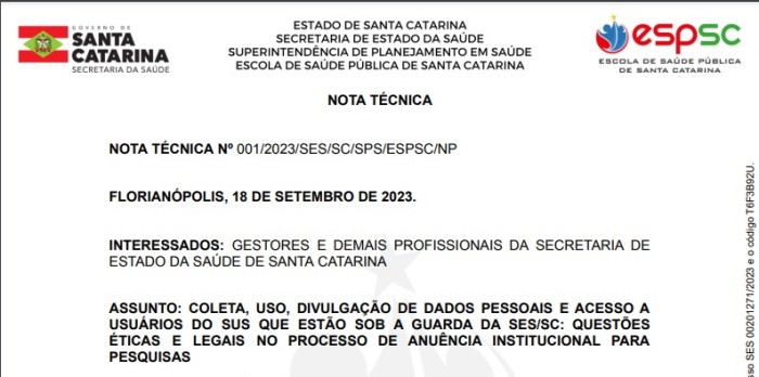 Foto: Reprodução/Secom SC