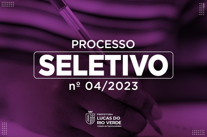 Processo Seletivo 04/2023 é homologado pela Prefeitura de Lucas do Rio Verde